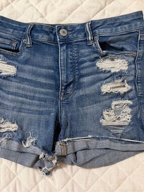 American Eagle Hi-rise shortie stretchy shorts Size 10